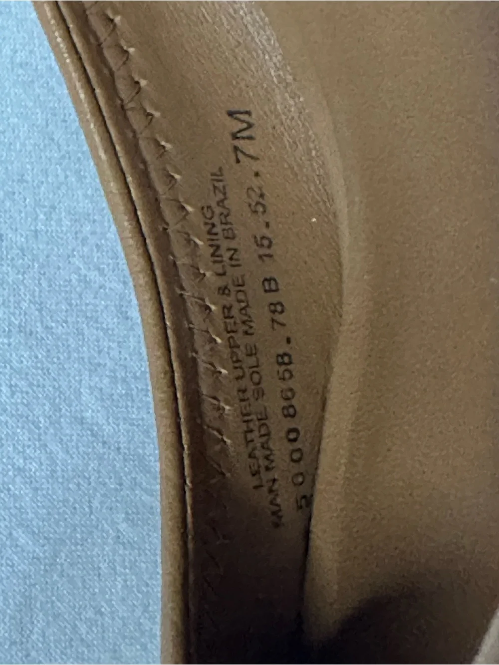 Tory Burch Sally 2 Peep Toe Wedge Pumps Tan Brown Leather Cognac Logo Size 7